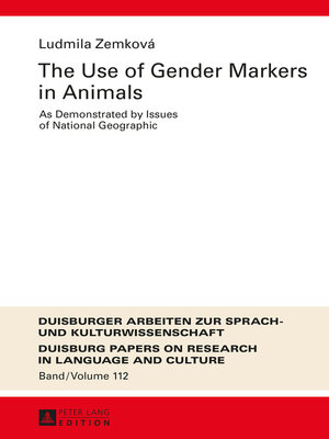 cover image of The Use of Gender Markers in Animals